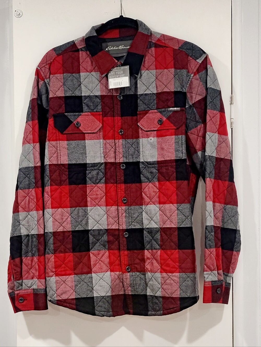 EDDIE BAUER MR QUILTED EFF JACKET FLAME